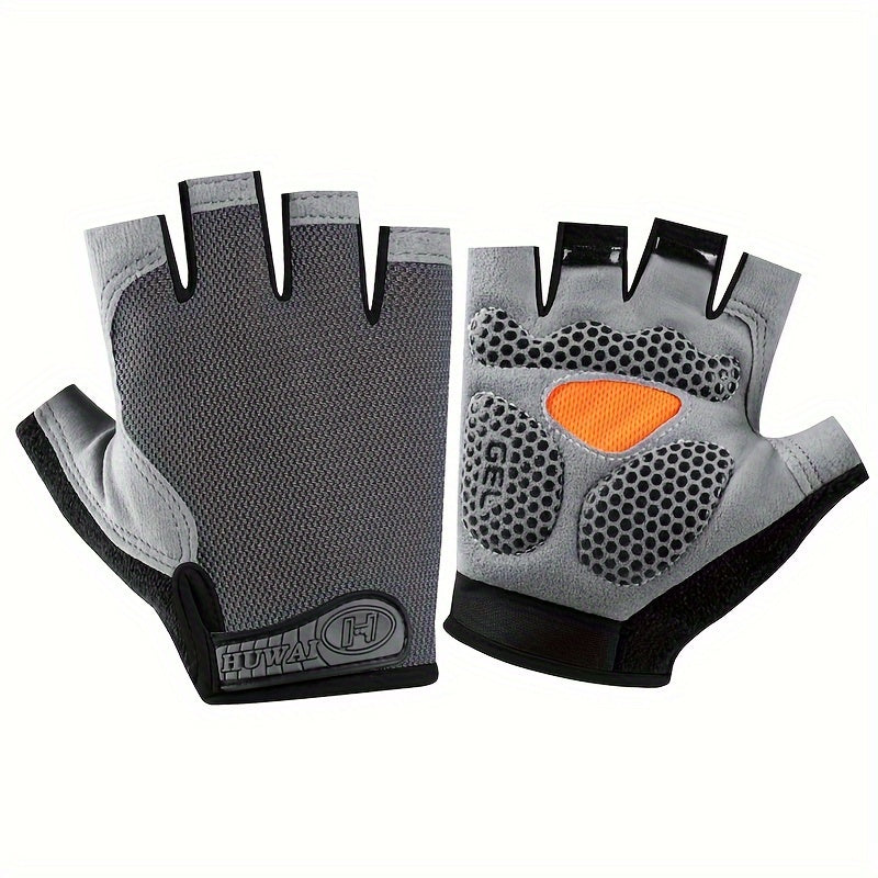 ATHLETIQ - Gants légers d'extérieur à demi-doigts pour hommes et femmes