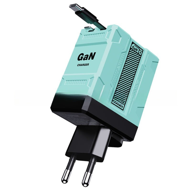 GaNPro Chargeur Rapide Rétractable Cube 45W