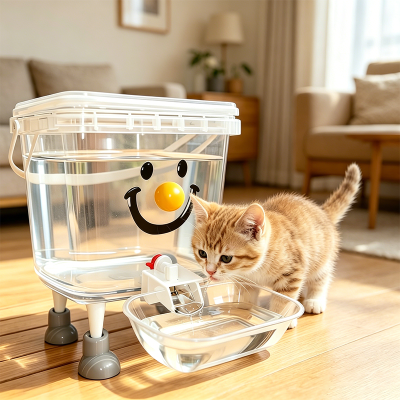 SilentFlow™ | Distributeur d'eau par gravité pour chiens et chats