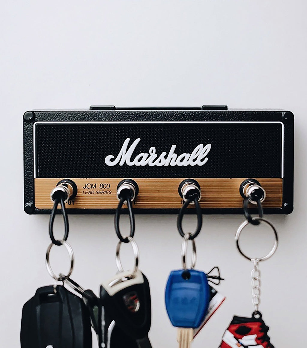 Keyamp Porte-clés | Design amplificateur de guitare | Tableau mural porte-clés avec entrées Jack