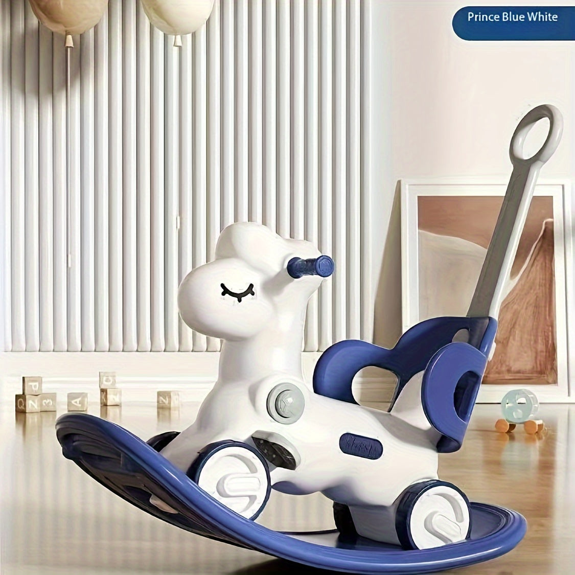 2-en-1 Cheval à Bascule et Vélo d'Enfant - Jouet Sûr et Amusant