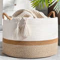 Panier de Rangement en Coton Boho - Solution Élégante et Pratique