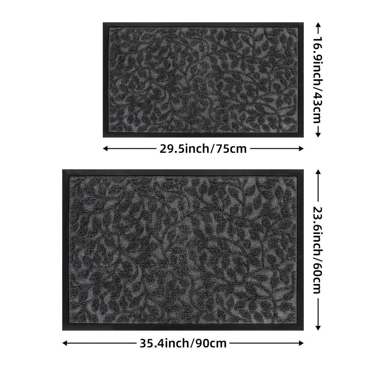 SAFEFEET - Tapis d'entrée avant, tapis durable pour zones à fort trafic pour la maison et les vacances