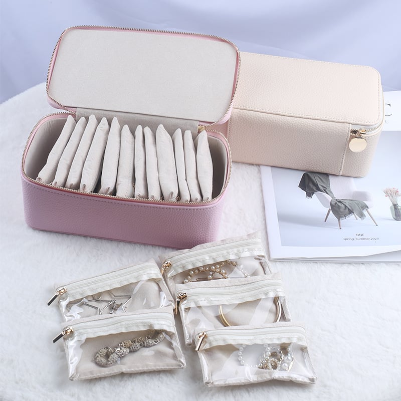 JewelVault™ | Organisateur de bijoux portable avec poches zippées