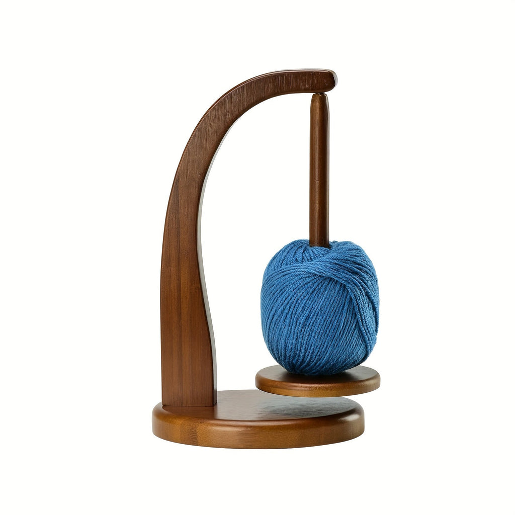 Porte-fil en Bambou – Rangement Pratique pour Projets de Tricot et de Crochet