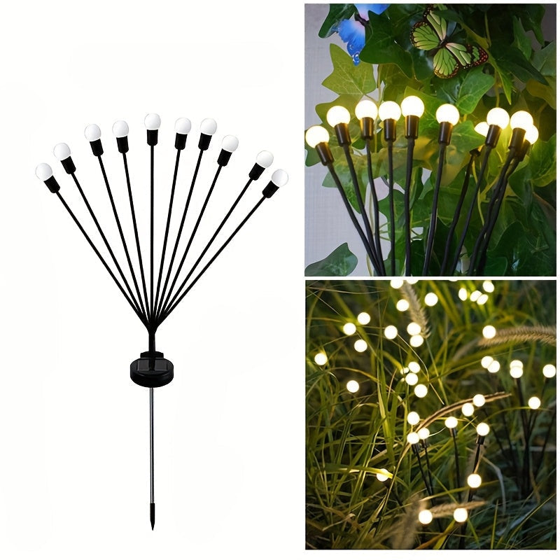 NIGHTFLARE - Lampes solaires LED Firefly de 6/8/10, décoration de festival et de jardin
