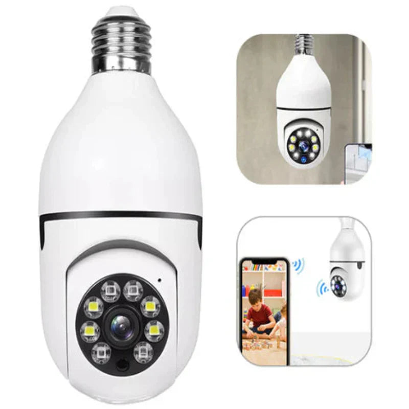 Caméra de surveillance WLAN | 1080P HD | 355° Panorama | Vision nocturne & détection de mouvement