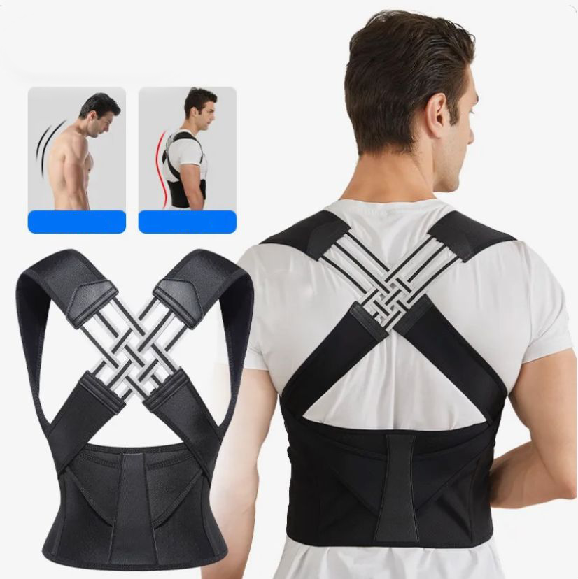 Sandsberg | Ceinture de correction de posture | Soutien immédiat du dos et des épaules | Noir
