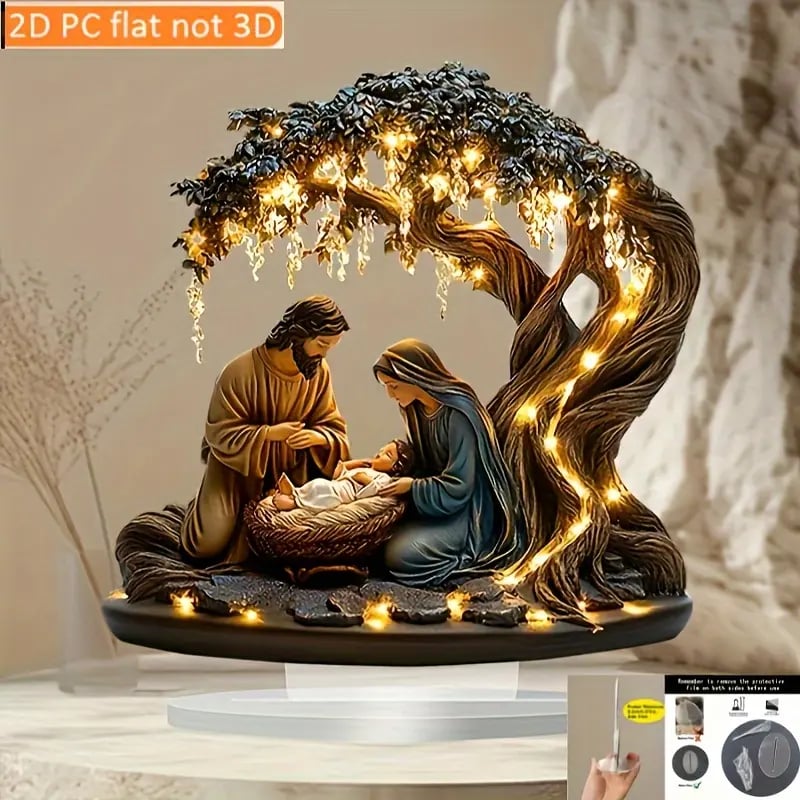 FaithLight - Scène de crèche lumineuse