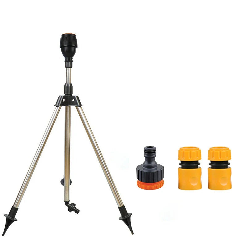 Arroseur de jardin avec trépied télescopique rotatif à 360 degrés