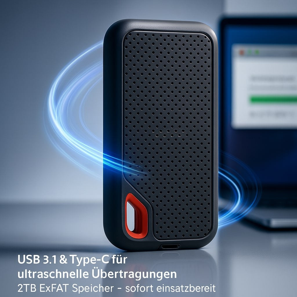 Disque dur externe | SSD avec 2 To de stockage | DataBox