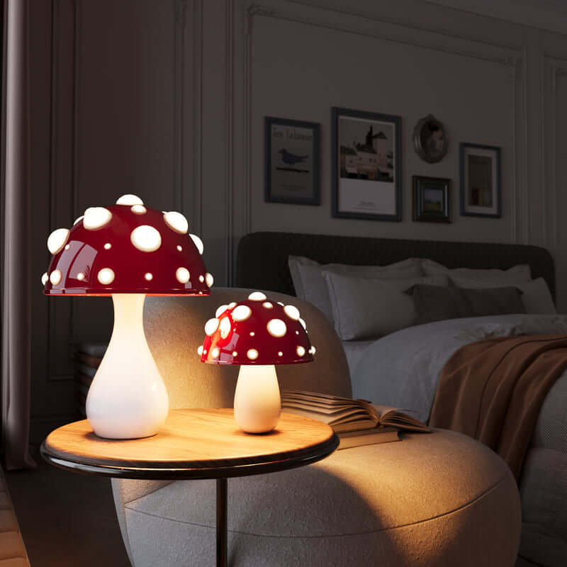 Lampe de Table Champignon LED - Dimmable, Décor Moderne