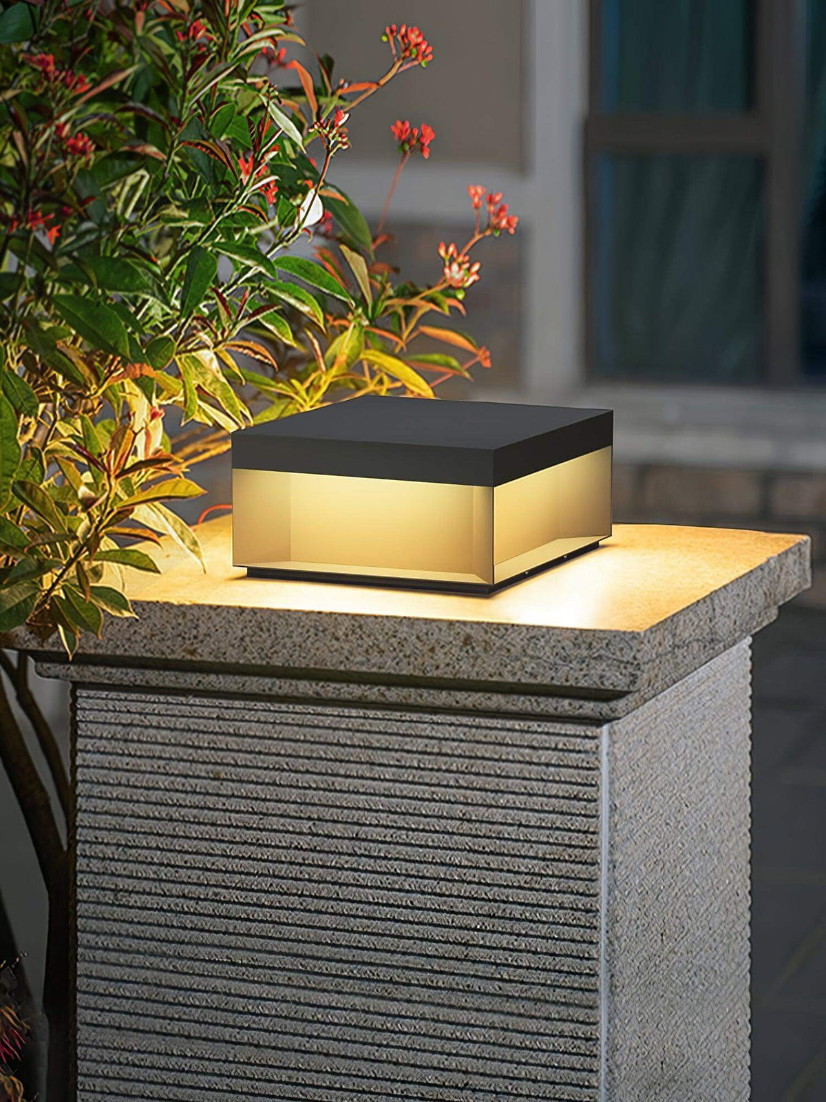 Lampe de Poste Solaire d'Extérieur - Étanche IP65