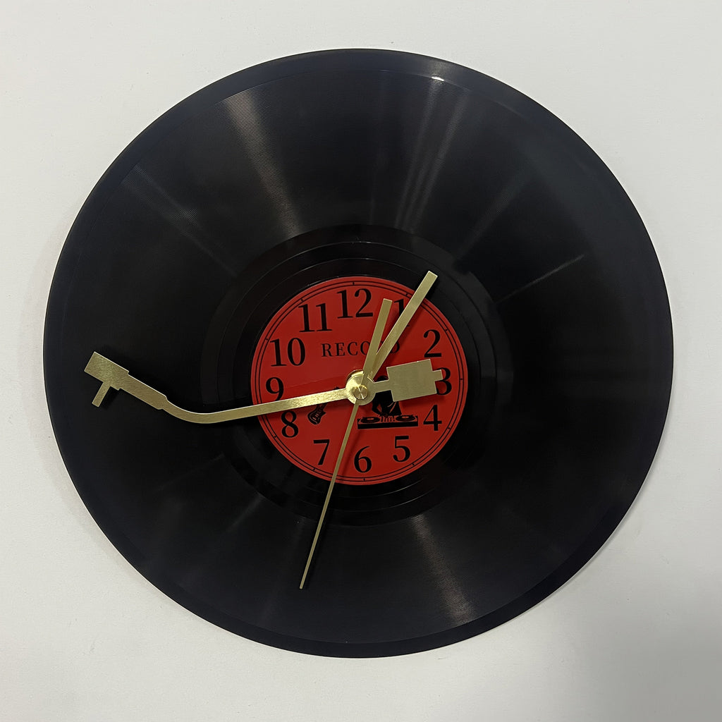 TIMETUNES - Horloge Murale en Vinyle Rétro Silencieuse Décorative