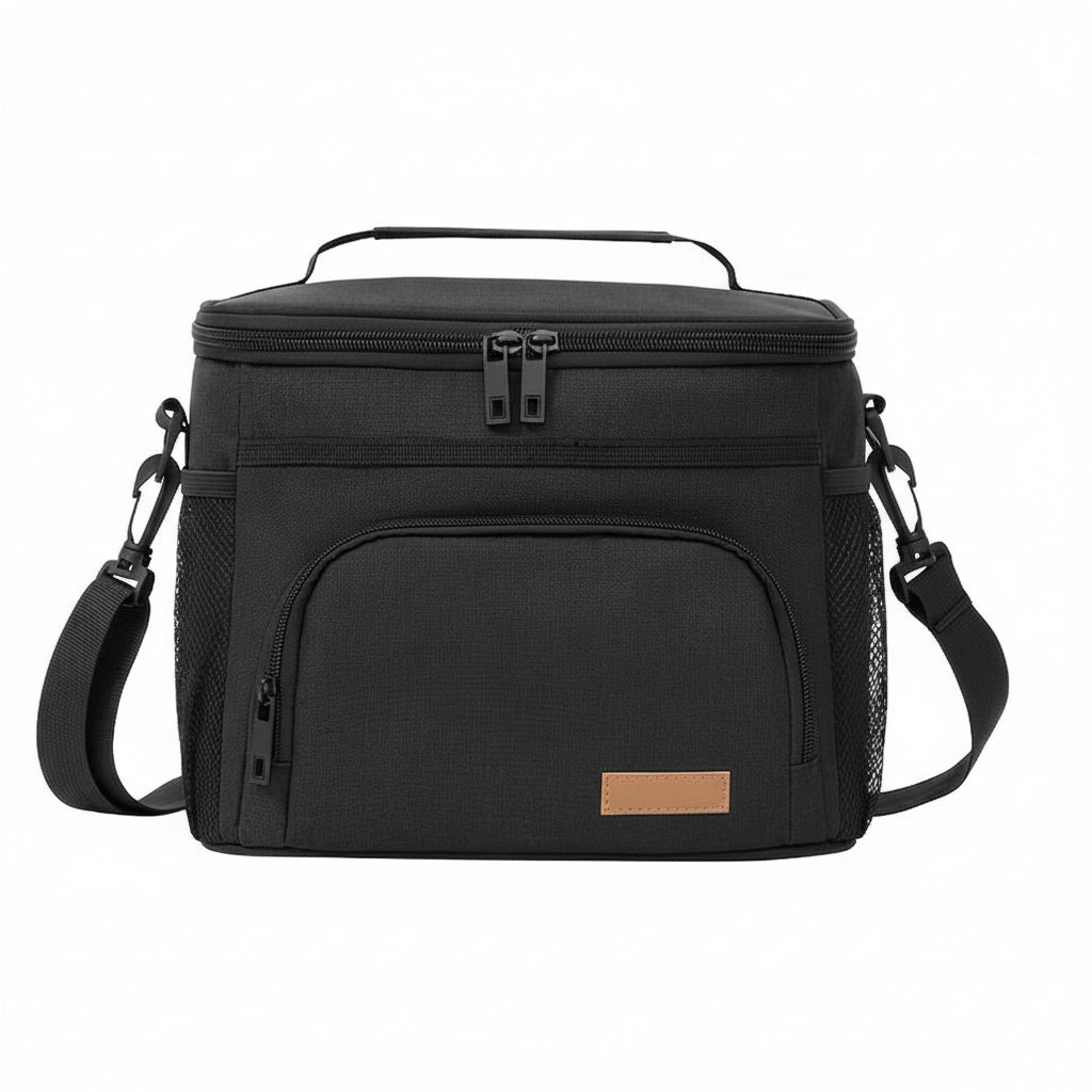 THERMOVIA - Grand Sac à Lunch Isolé avec Fermeture Éclair et Bandoulière Ajustable