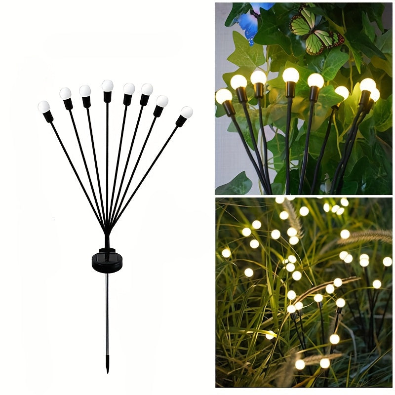 NIGHTFLARE - Lampes solaires LED Firefly de 6/8/10, décoration de festival et de jardin