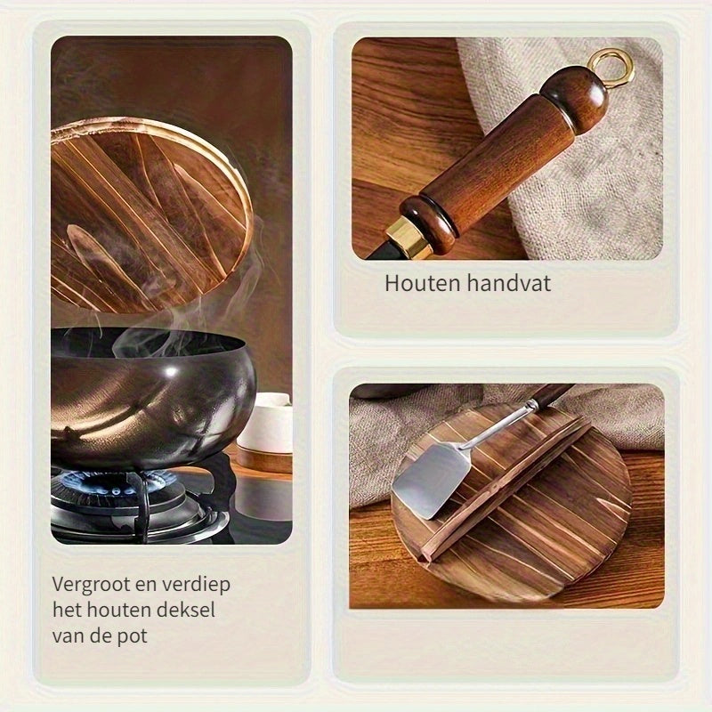 ChefMaster Poêle en Fonte – Ustensile de Cuisine Durable et Polyvalent