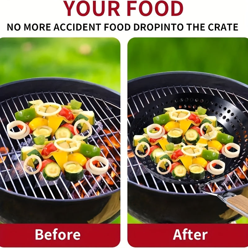 GRILLROUND – Poêle de BBQ extérieure à chaleur uniforme