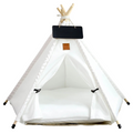 Teepee de Luxe pour Animaux de Compagnie en Toile pour Chats et Chiens