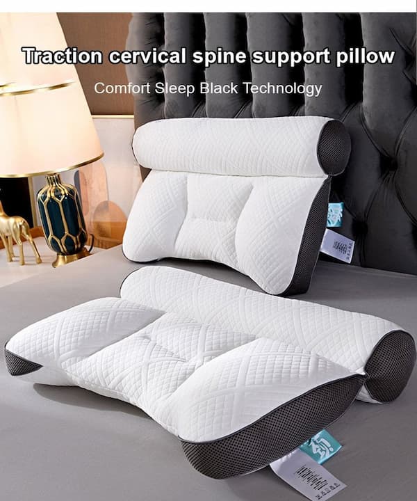 AlignEase™ — Réveillez-vous reposé grâce à un confort sur mesure pour le cou et la colonne vertébrale chaque nuit
