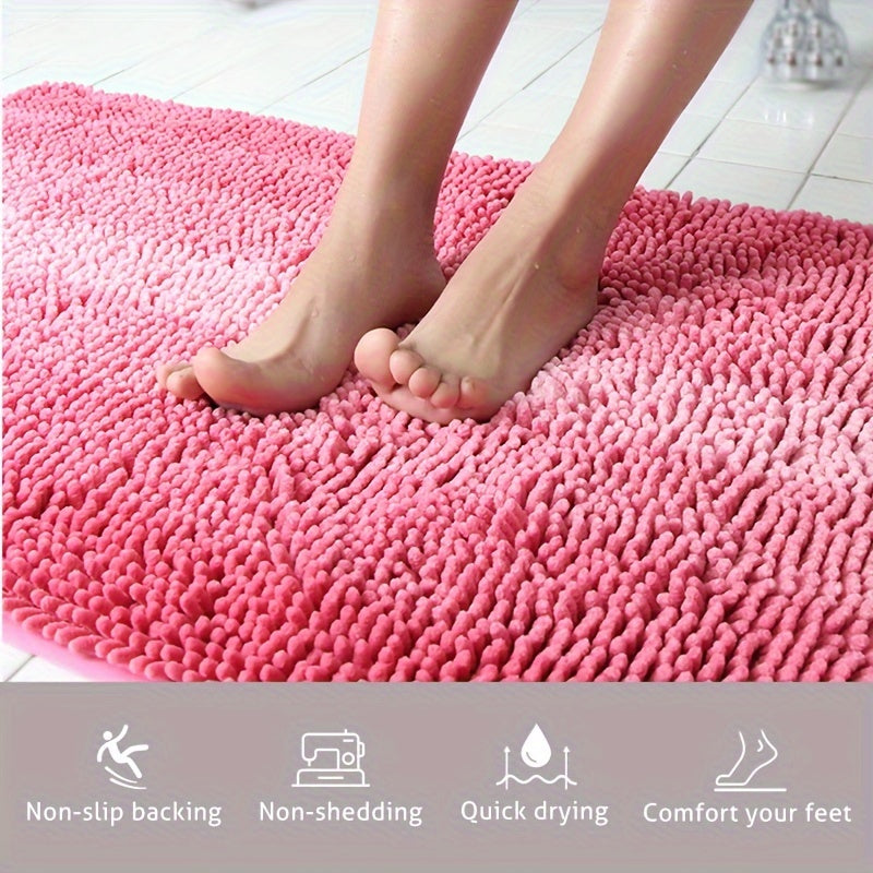 Tapis de Bain en Chenille – Luxe et Confort pour Salle de Bain et Entrée