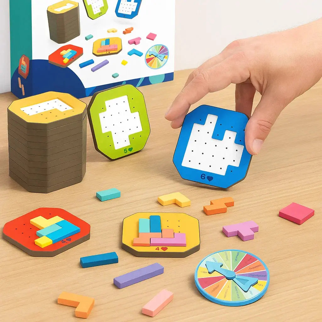 BrainBuild™ | Jeu de logique pour enfants et famille, 108 blocs + 20 défis
