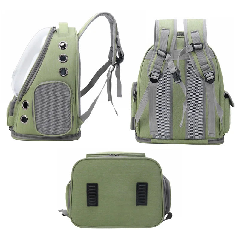Sac à Dos de Transport pour Animaux - Transparent et Respirant - Confort pour Animal de Compagnie