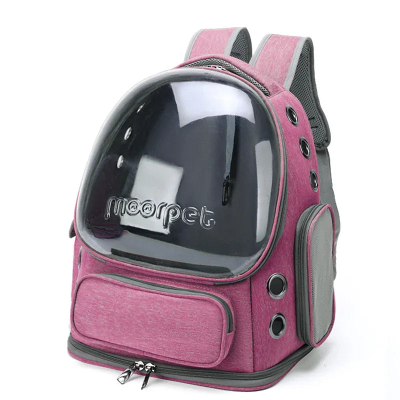 Sac à Dos de Transport pour Animaux - Transparent et Respirant - Confort pour Animal de Compagnie