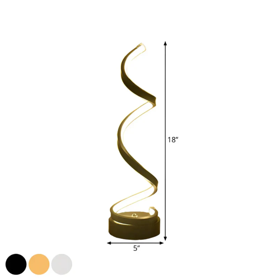 Lampe de table moderne dimmable spirale - LumaSpiral