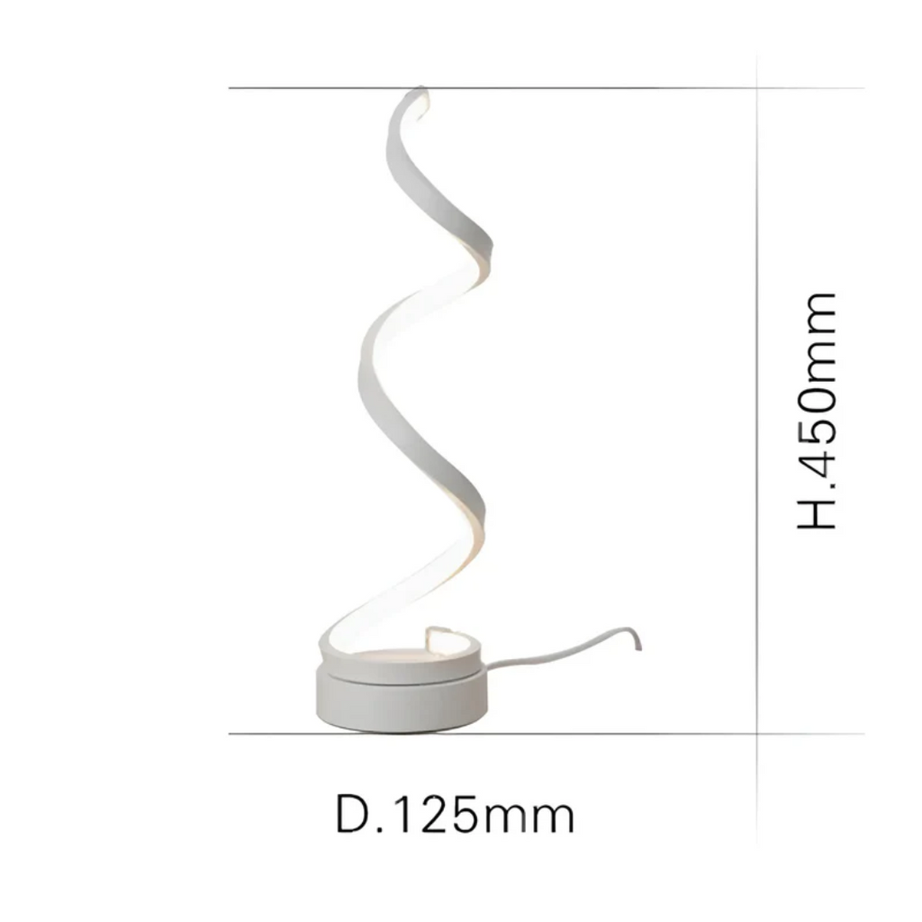 Lampe de table moderne dimmable spirale - LumaSpiral