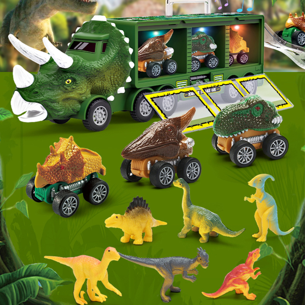 Camion Dino - Camion Jouet avec Dinosaures - Camion & Effets Sonores