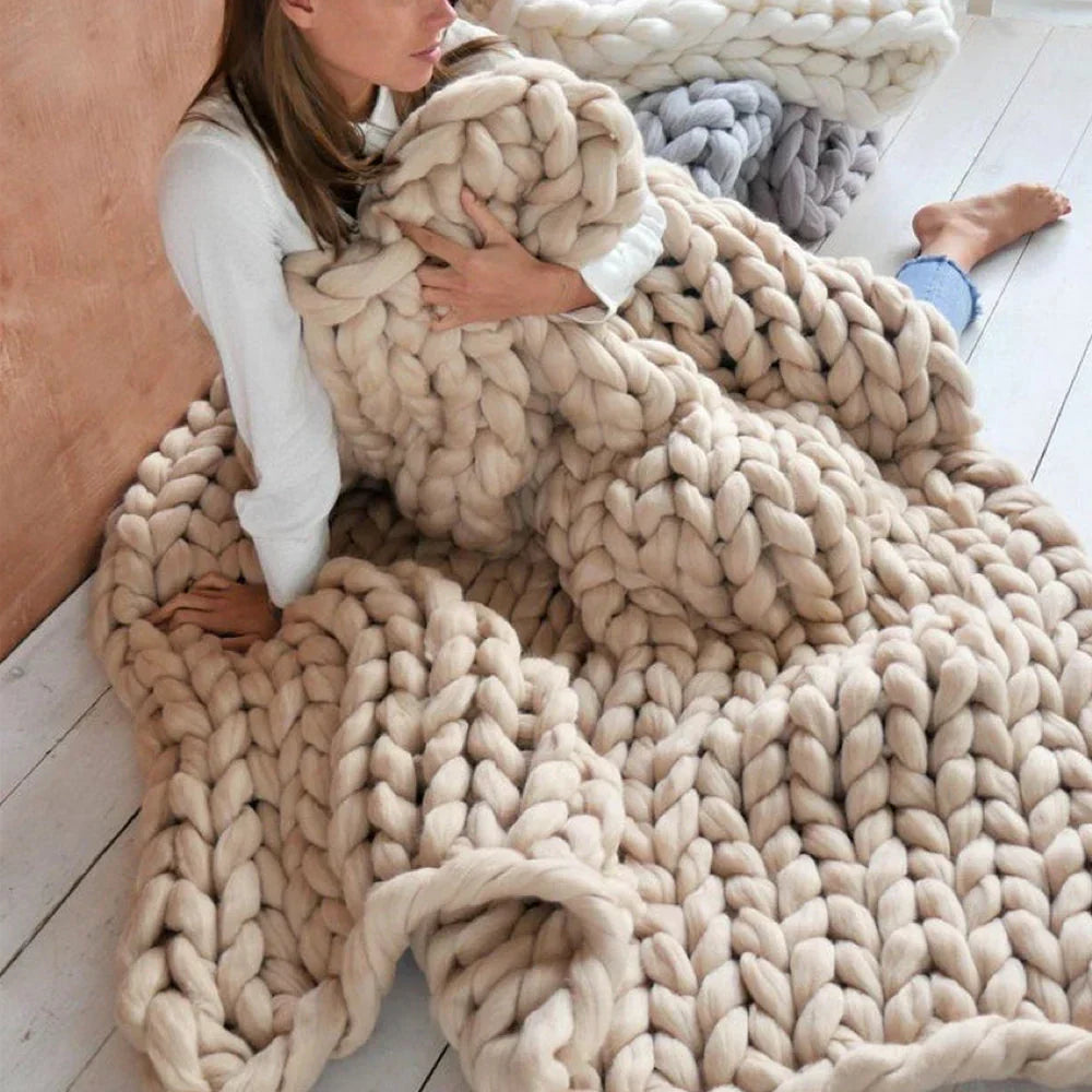 Fil en Laine XL Chunky DIY de 1000 Grammes pour Couvertures Douces - LuxeWool