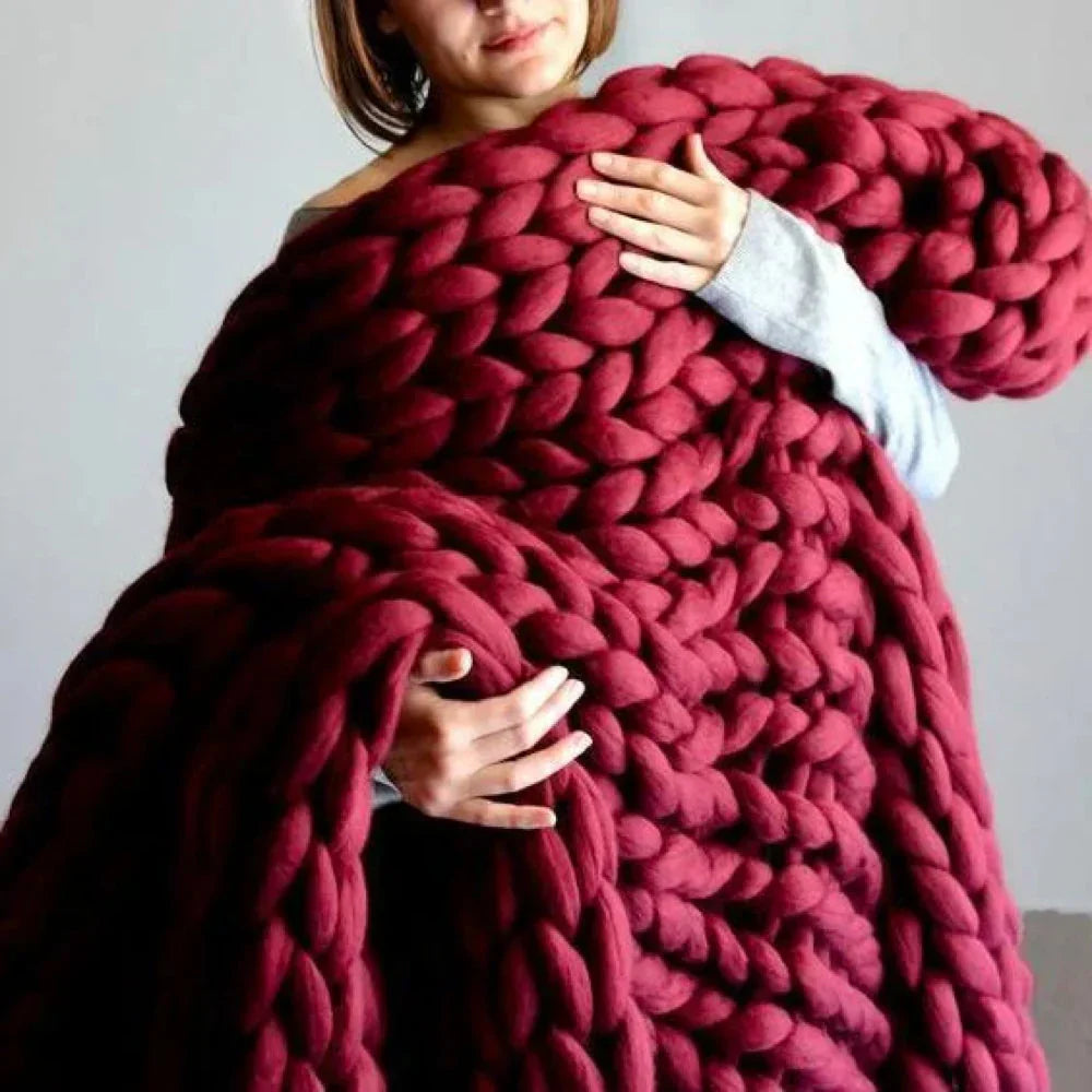 Fil en Laine XL Chunky DIY de 1000 Grammes pour Couvertures Douces - LuxeWool