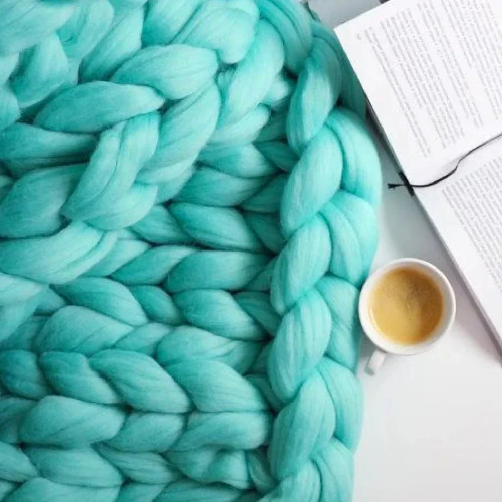 Fil en Laine XL Chunky DIY de 1000 Grammes pour Couvertures Douces - LuxeWool