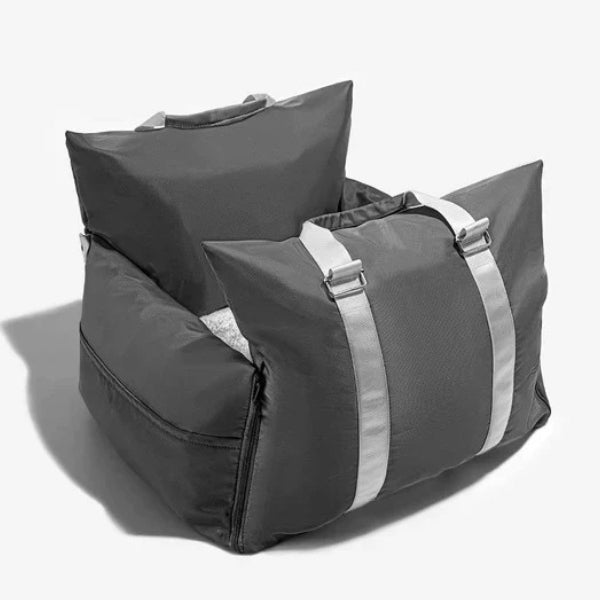 Lit de voiture pour chien avec harnais de sécurité, design imperméable