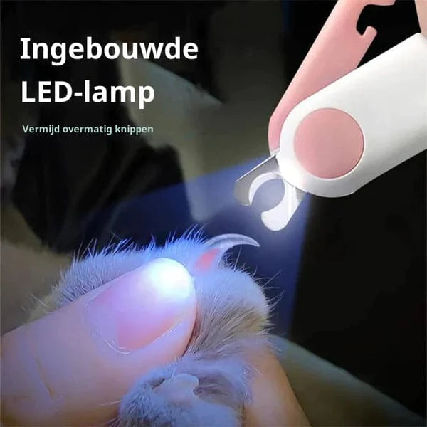 PetCare Ciseaux à Ongles - Coupe sécurisée et facile avec lumière