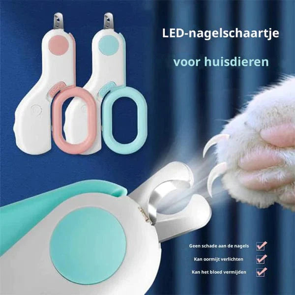 PetCare Ciseaux à Ongles - Coupe sécurisée et facile avec lumière