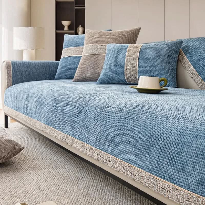 Housse de canapé LEINENLUX – Antidérapante & Élégante pour chaque salon