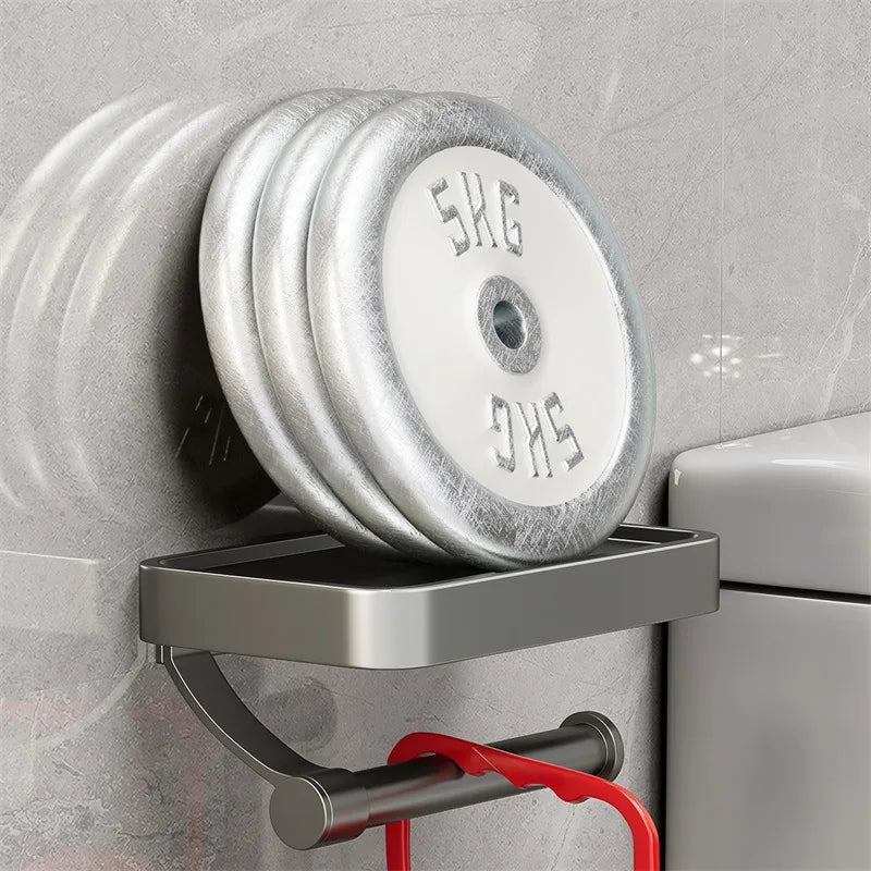 Distributeur de papier toilette avec étagère - Stalux