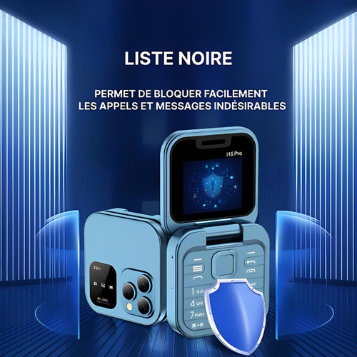 Skanto | Téléphone à clapet Dual SIM | Écran 1,77" | 1000 mAh | Micro USB