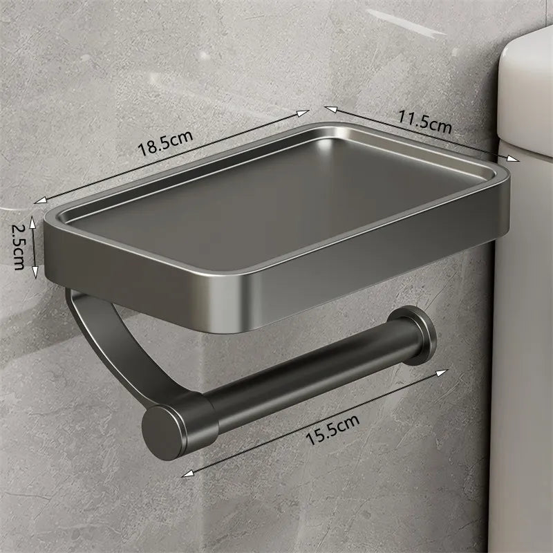 Distributeur de papier toilette avec étagère - Stalux