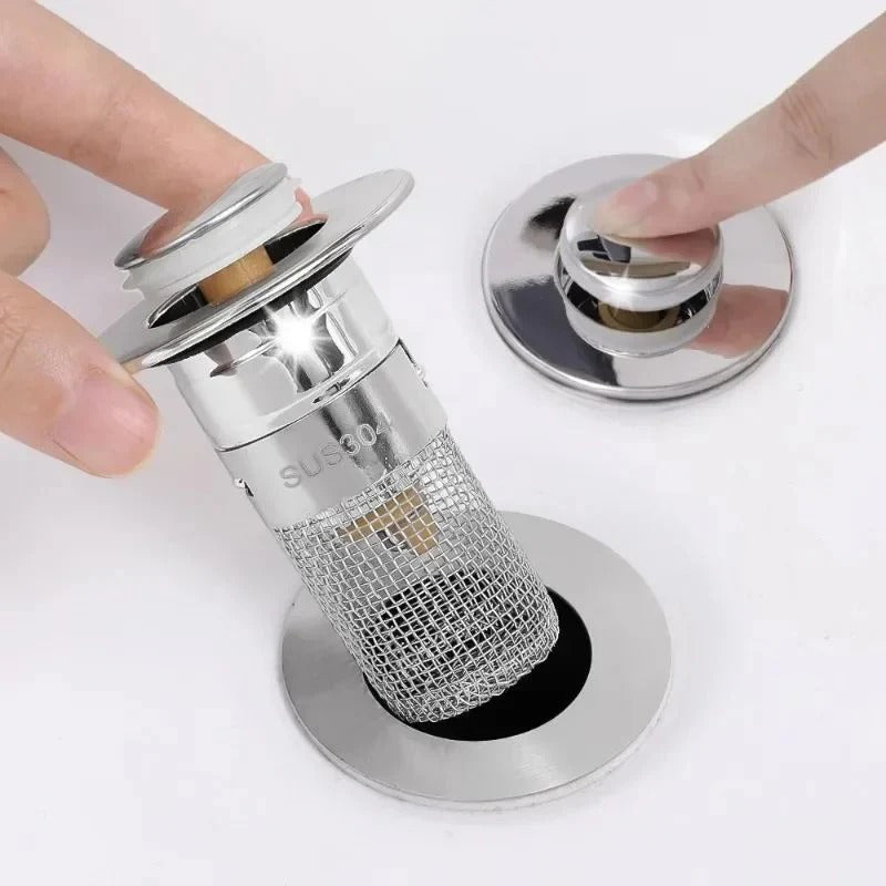 (1+1 Gratuit) Filtre de drainage en acier inoxydable – Isolé des odeurs et empêche les cafards