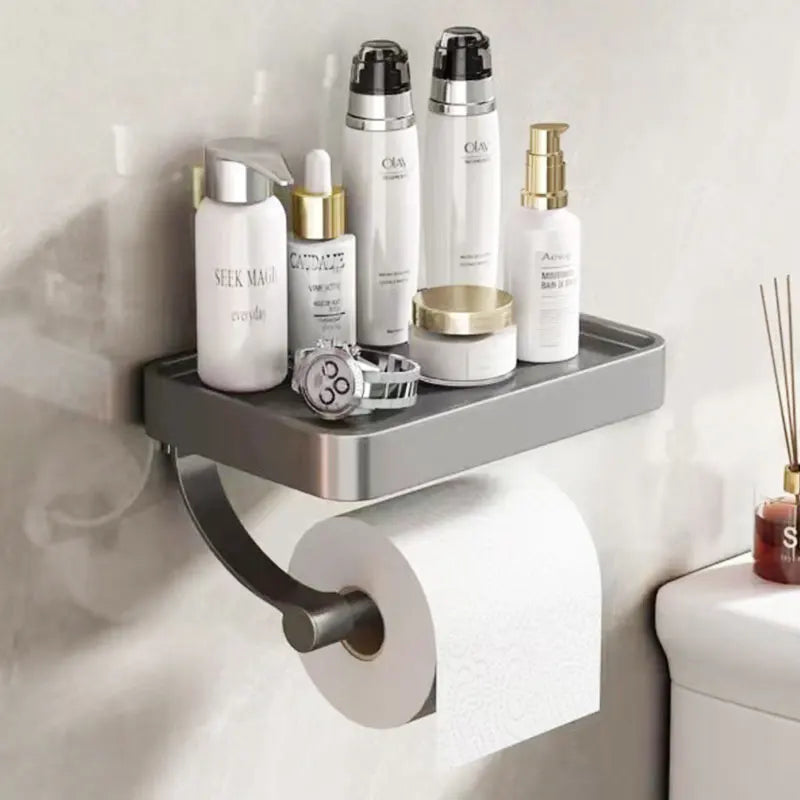 Distributeur de papier toilette avec étagère - Stalux