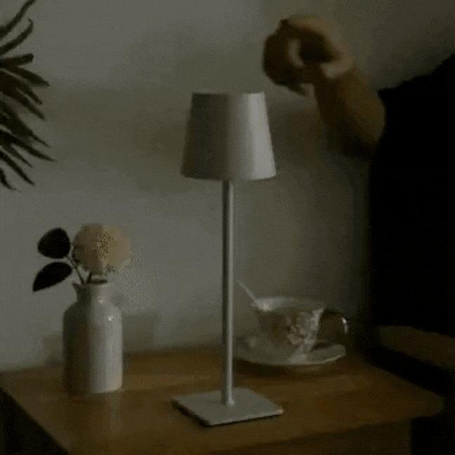 Lampe de table rechargeable sans fil - LED élégante pour intérieur et extérieur