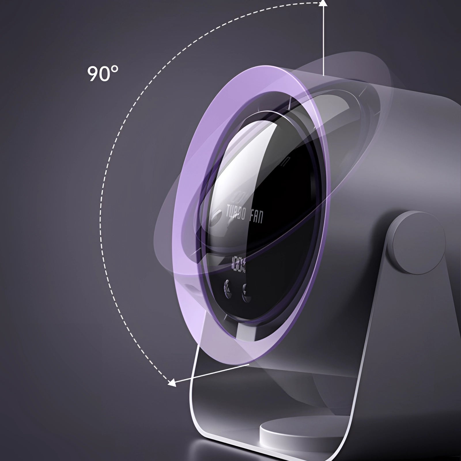 Ventilateur Portable Sans Lame avec Écran LED - Silencieux & Efficace
