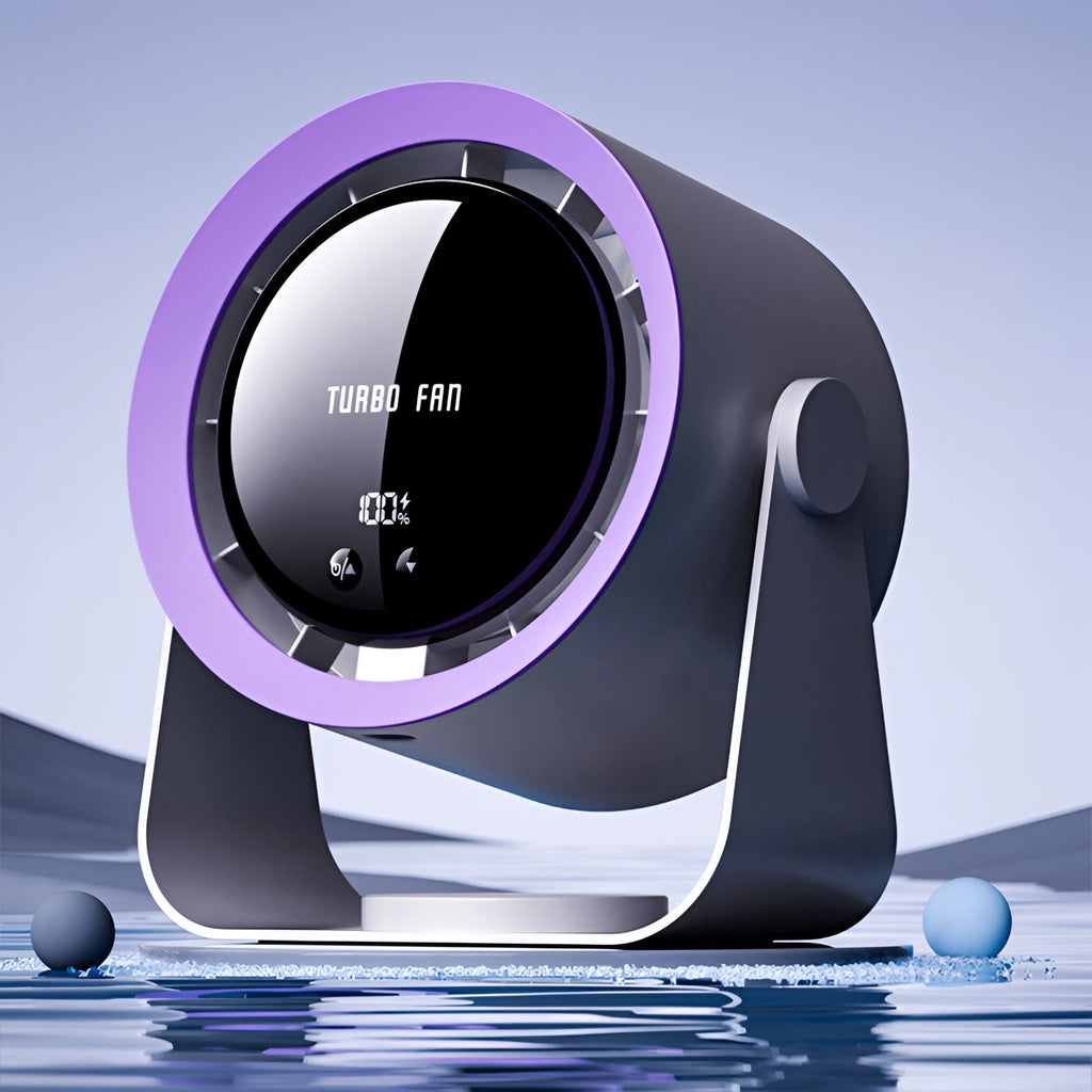 Ventilateur Portable Sans Lame avec Écran LED - Silencieux & Efficace