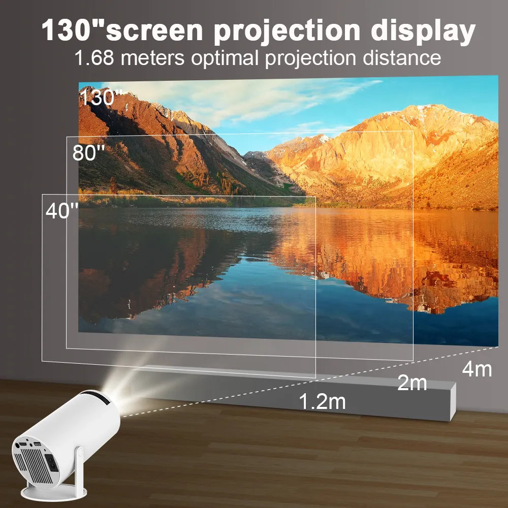 Projecteur Portable Extérieur - Projecteur de Cinéma à Domicile