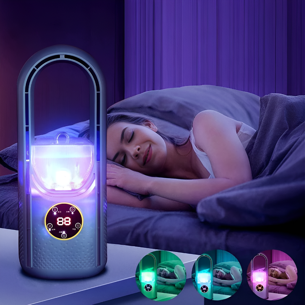 Refroidisseur d'air portable silencieux unisexe pour la maison et le bureau