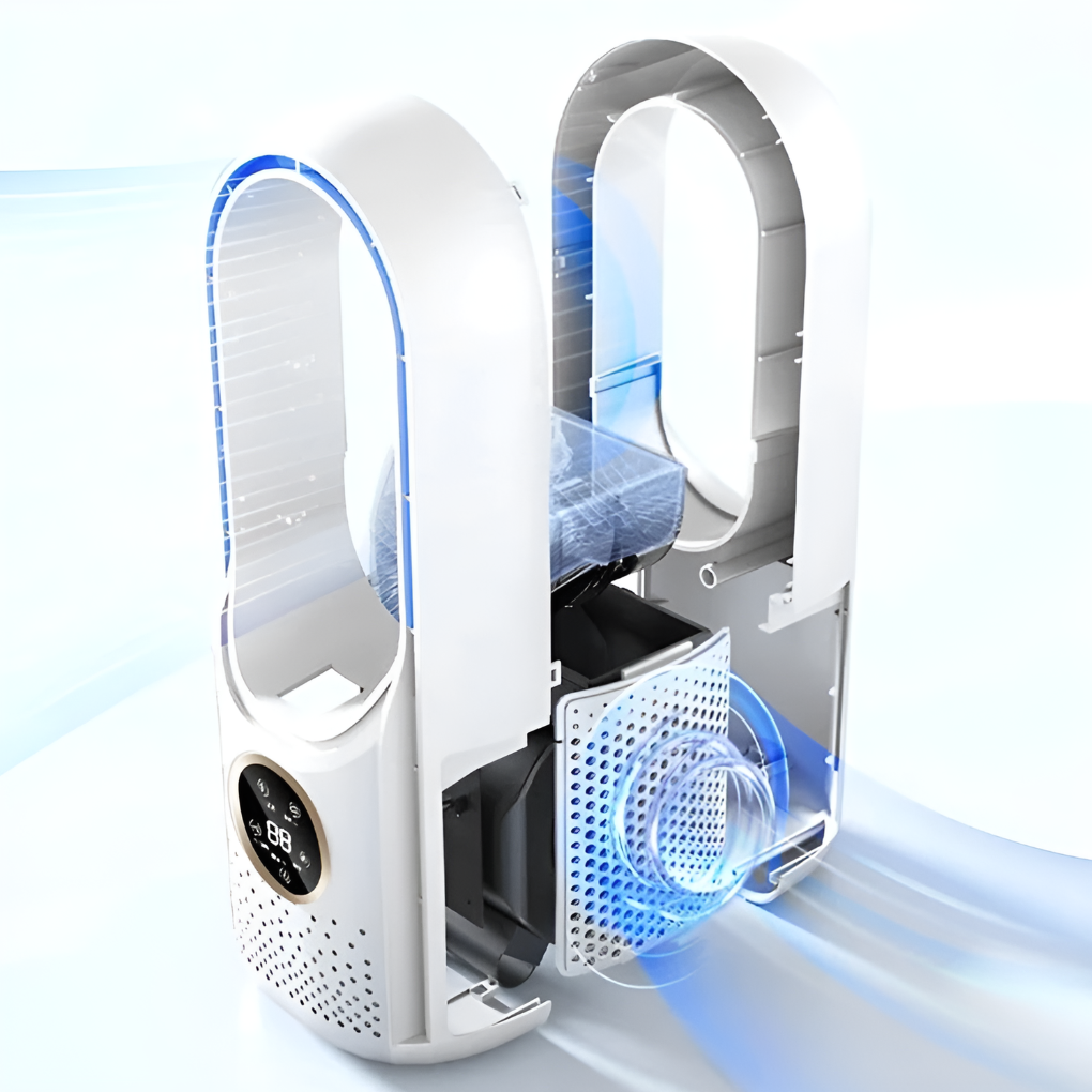 Refroidisseur d'air portable silencieux unisexe pour la maison et le bureau