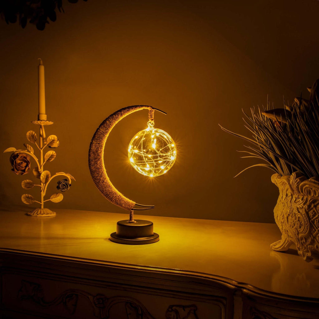 Lampe de Lune Rêveuse - Verre Borosilicaté
